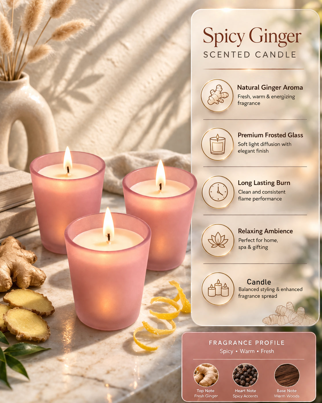 Premium Scented Candles in Glass, Small 2.5 Inch Wax Colored Votive Candles with Fragrance for Diwali Home Decor Light Wedding Party Favors Table Centerpiece, 11 Hours Burning, Vanilla