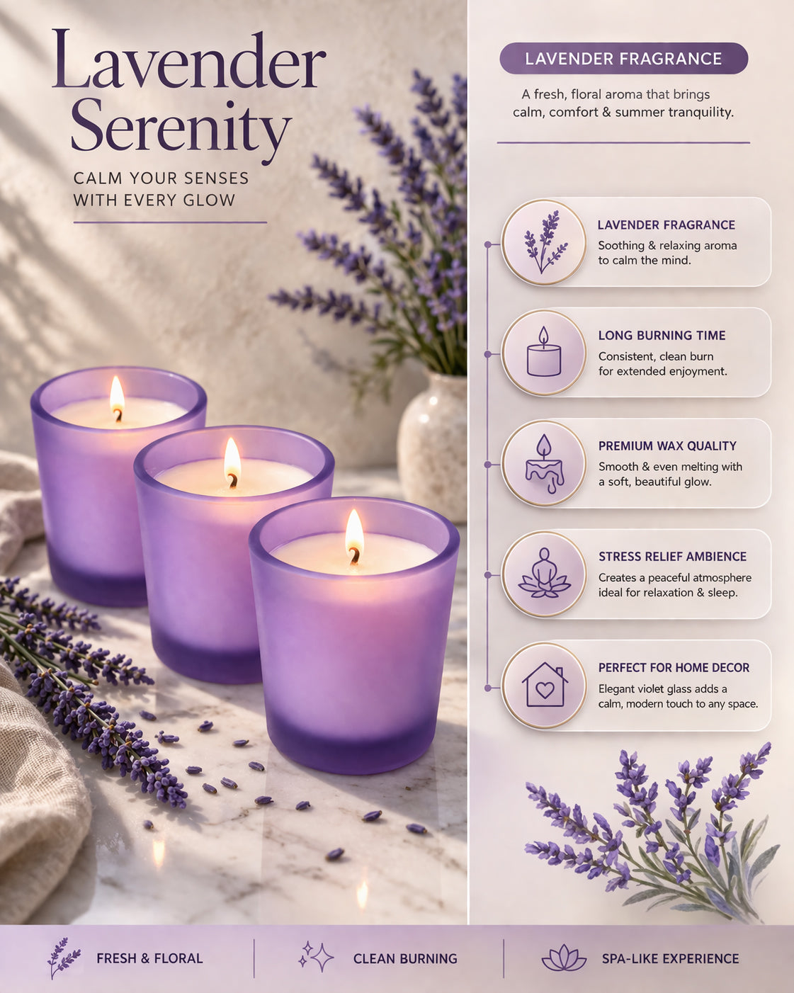 Premium Scented Candles in Glass, Small 2.5 Inch Wax Colored Votive Candles with Fragrance for Diwali Home Decor Light Wedding Party Favors Table Centerpiece, 11 Hours Burning, Vanilla