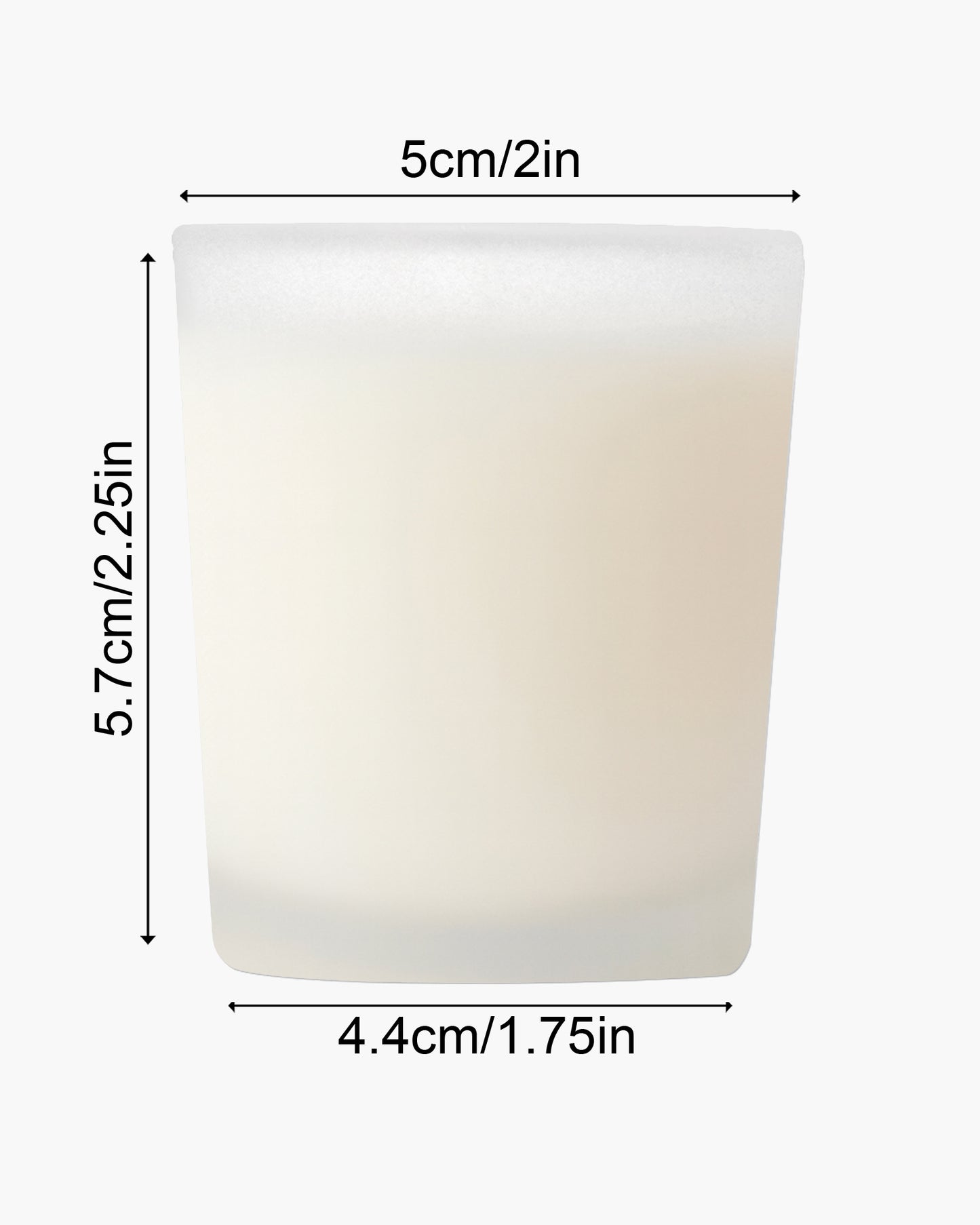 Premium Scented Candles in Glass, Small 2.5 Inch Wax Colored Votive Candles with Fragrance for Diwali Home Decor Light Wedding Party Favors Table Centerpiece, 11 Hours Burning, Vanilla