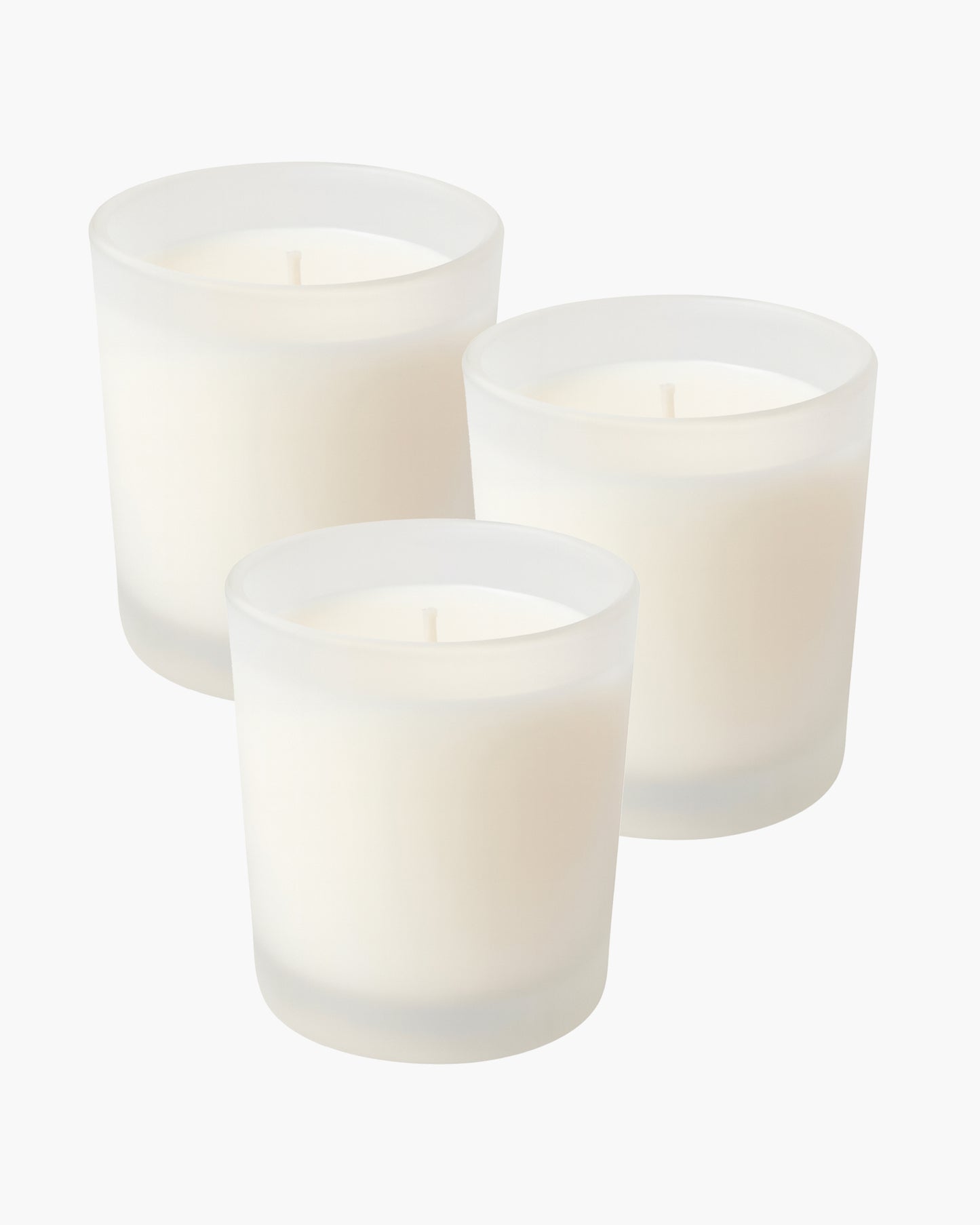 Premium Scented Candles in Glass, Small 2.5 Inch Wax Colored Votive Candles with Fragrance for Diwali Home Decor Light Wedding Party Favors Table Centerpiece, 11 Hours Burning, Vanilla