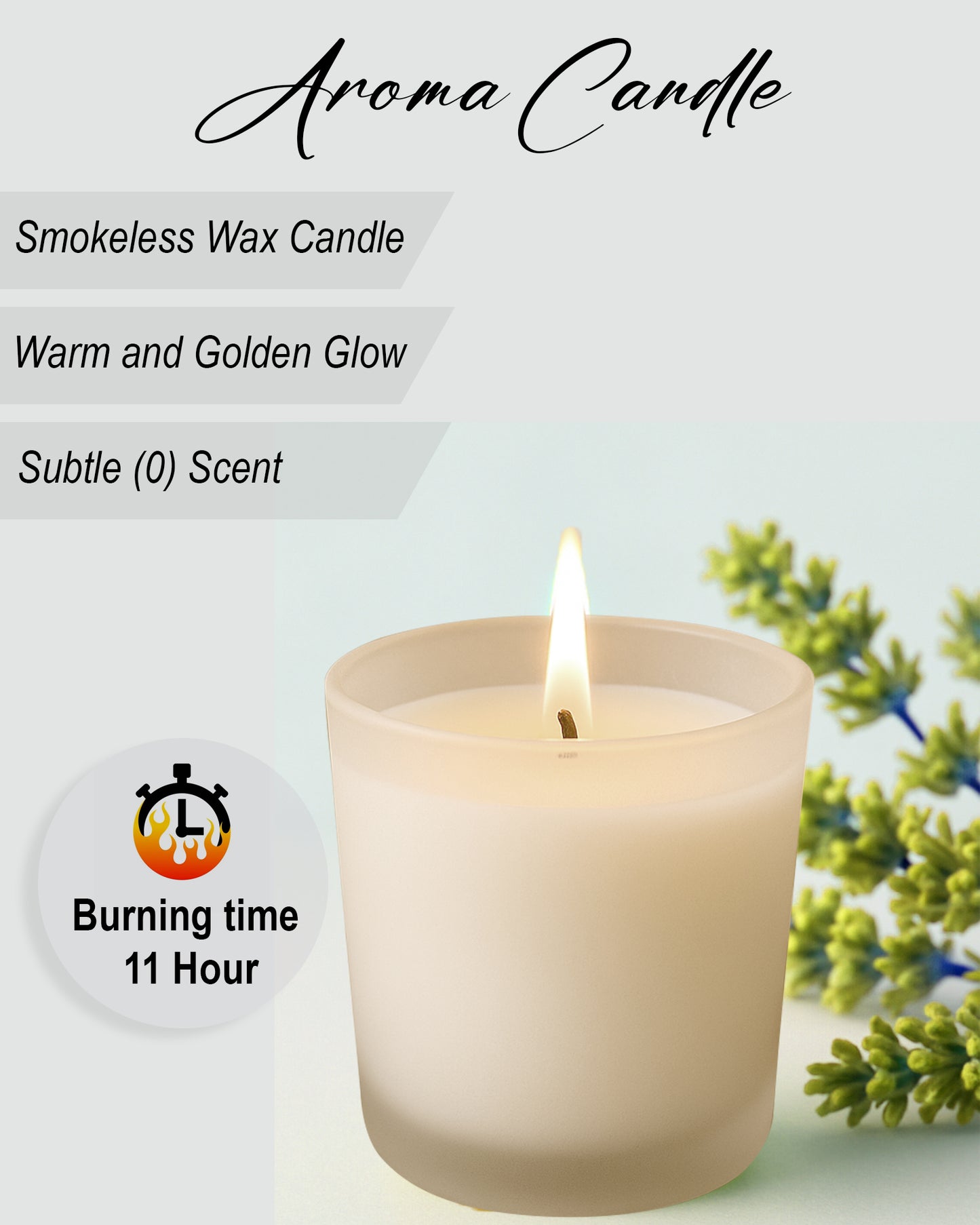 Premium Scented Candles in Glass, Small 2.5 Inch Wax Colored Votive Candles with Fragrance for Diwali Home Decor Light Wedding Party Favors Table Centerpiece, 11 Hours Burning, Vanilla