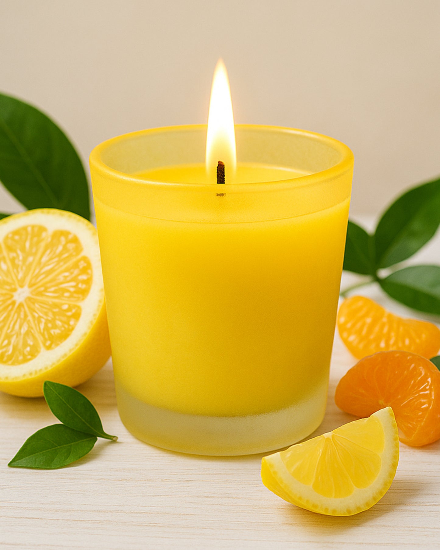 Premium Scented Candles in Glass, Small 2.5 Inch Wax Colored Votive Candles with Fragrance for Diwali Home Decor Light Wedding Party Favors Table Centerpiece, 11 Hours Burning, Vanilla