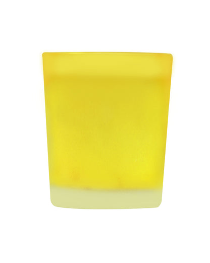 Premium Scented Candles in Glass, Small 2.5 Inch Wax Colored Votive Candles with Fragrance for Diwali Home Decor Light Wedding Party Favors Table Centerpiece, 11 Hours Burning, Vanilla