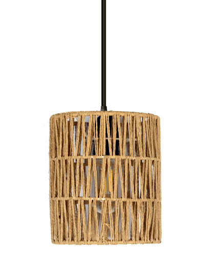 Homesake® Natural Raffia Triple Pendant Cluster Light, Boho Handwoven Textured Hanging Lamp, Modern Organic Interiors, Woven Pendant Light, Ceiling Pendant Light
