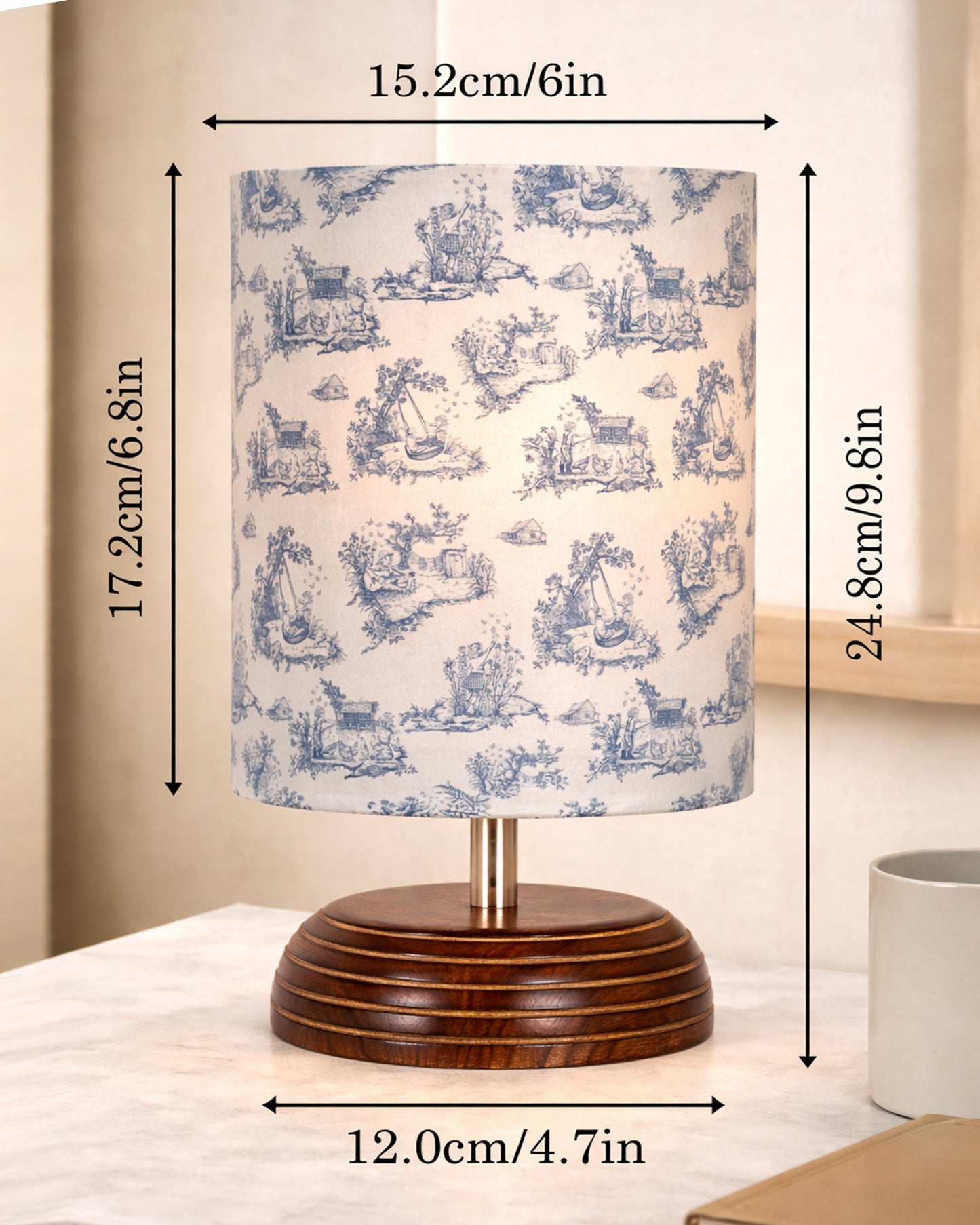 Homesake® Natural Weave Rope Table Lamp | Handcrafted Boho Bedside Light with Wooden Base | Warm Ambient Home Decor, Livra Collection, Lighting & Office Decor Light