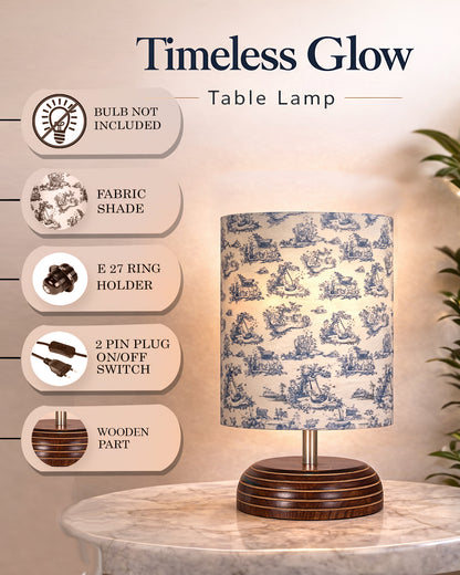 Homesake® Natural Weave Rope Table Lamp | Handcrafted Boho Bedside Light with Wooden Base | Warm Ambient Home Decor, Livra Collection, Lighting & Office Decor Light