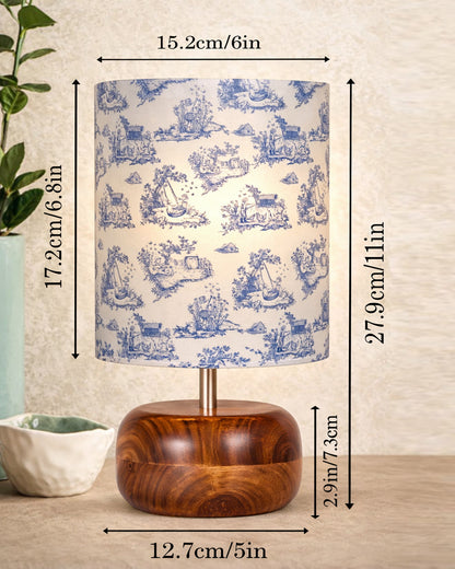 Homesake® Natural Weave Rope Table Lamp | Handcrafted Boho Bedside Light with Wooden Base | Warm Ambient for Night Lamp, Bedroom, Living Room, Study, Kids Room, Livra Home Decor, Ovolo