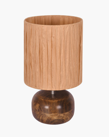 Homesake® Natural Weave Rope Table Lamp | Handcrafted Boho Bedside Light with Wooden Base | Warm Ambient for Night Lamp, Bedroom, Living Room, Study, Kids Room, Livra Home Decor, Ovolo