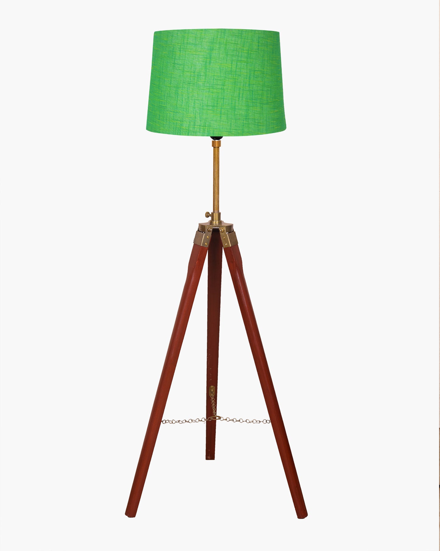 Homesake® Marinor Tripod Floor Lamp | Wooden Nautical Design with Fabric Shade | Living Room & Bedroom Home Decor Lighting