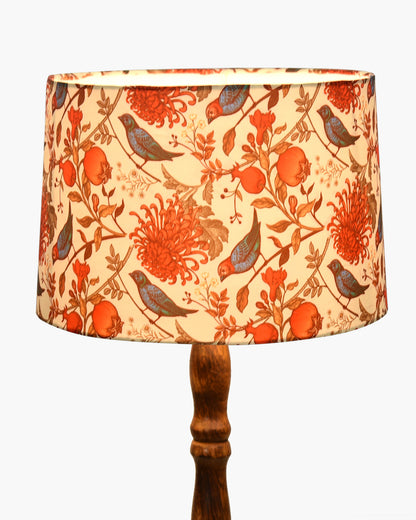 Homesake® Mid Century Solid Wood Antique Floor Lamp,Hand turned Floor Lamp Wood for Living Room,Stand Lamp with Fabric Lampshade for Bedroom, Study Room and Office