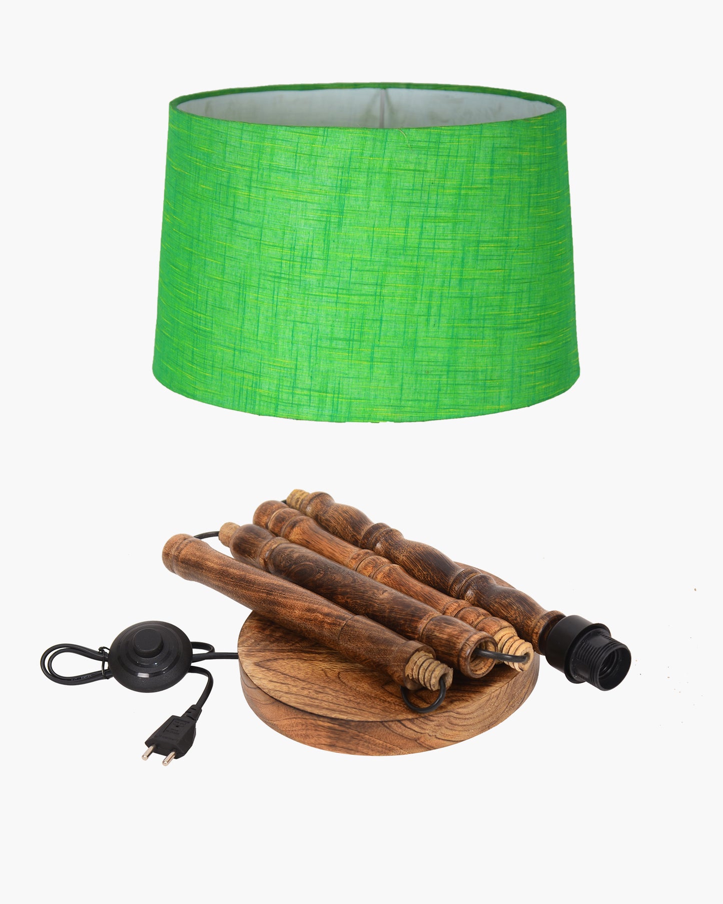 Homesake® Mid Century Solid Wood Antique Floor Lamp,Hand turned Floor Lamp Wood for Living Room,Stand Lamp with Fabric Lampshade for Bedroom, Study Room and Office