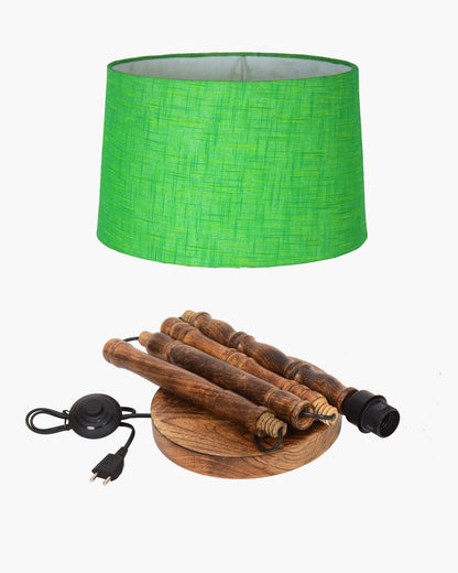 Homesake® Mid Century Solid Wood Antique Floor Lamp,Hand turned Floor Lamp Wood for Living Room,Stand Lamp with Fabric Lampshade for Bedroom, Study Room and Office