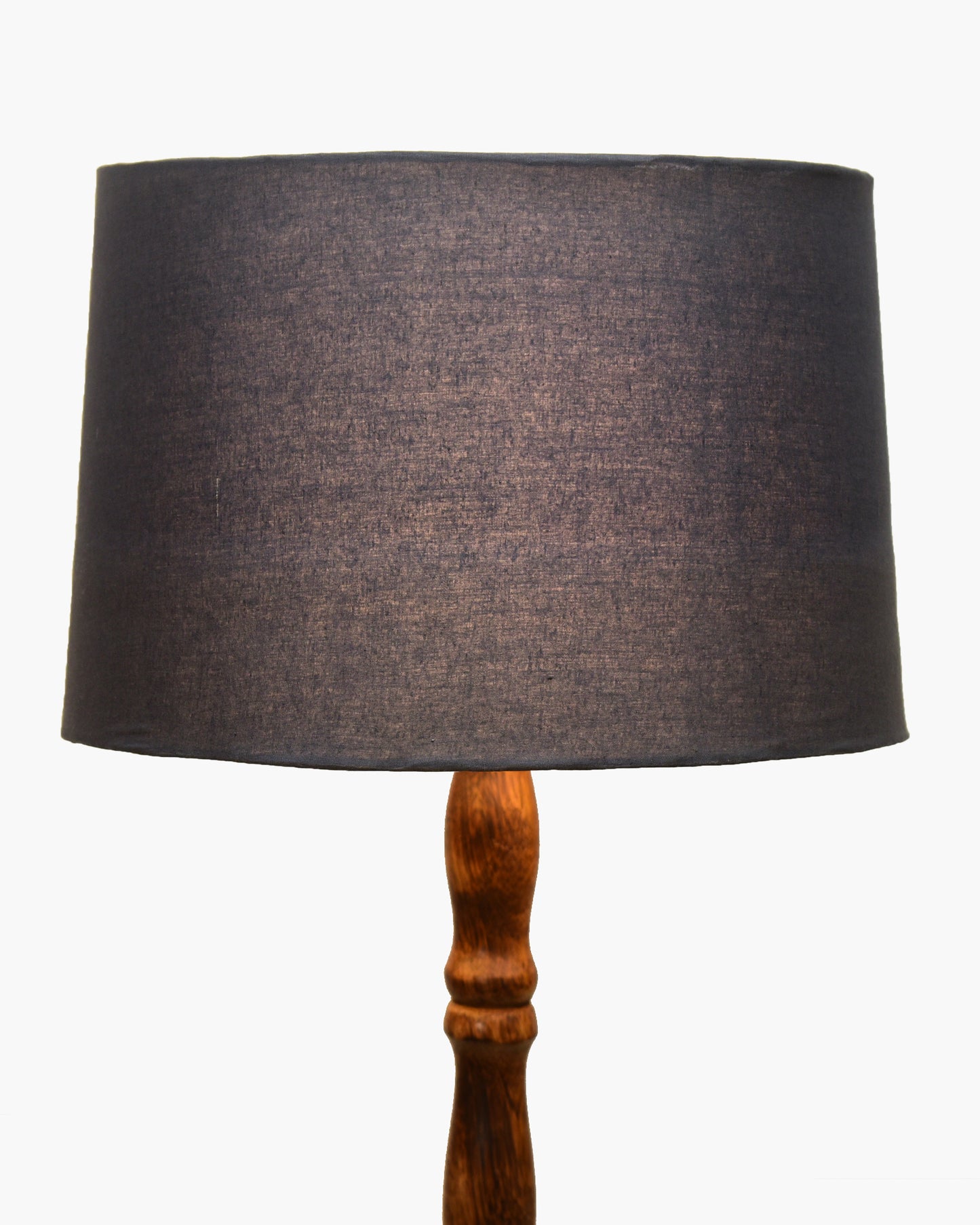 Homesake® Mid Century Solid Wood Antique Floor Lamp,Hand turned Floor Lamp Wood for Living Room,Stand Lamp with Fabric Lampshade for Bedroom, Study Room and Office