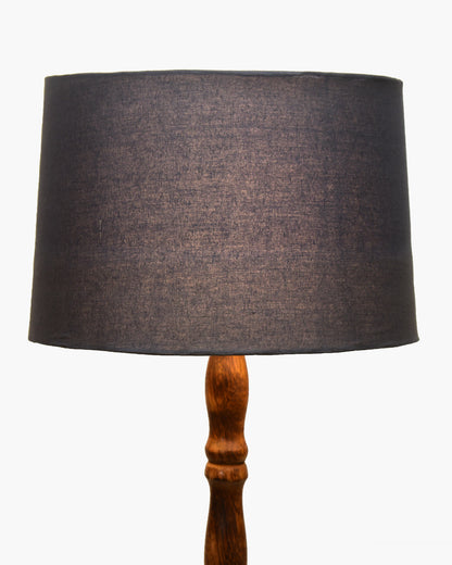 Homesake® Mid Century Solid Wood Antique Floor Lamp,Hand turned Floor Lamp Wood for Living Room,Stand Lamp with Fabric Lampshade for Bedroom, Study Room and Office