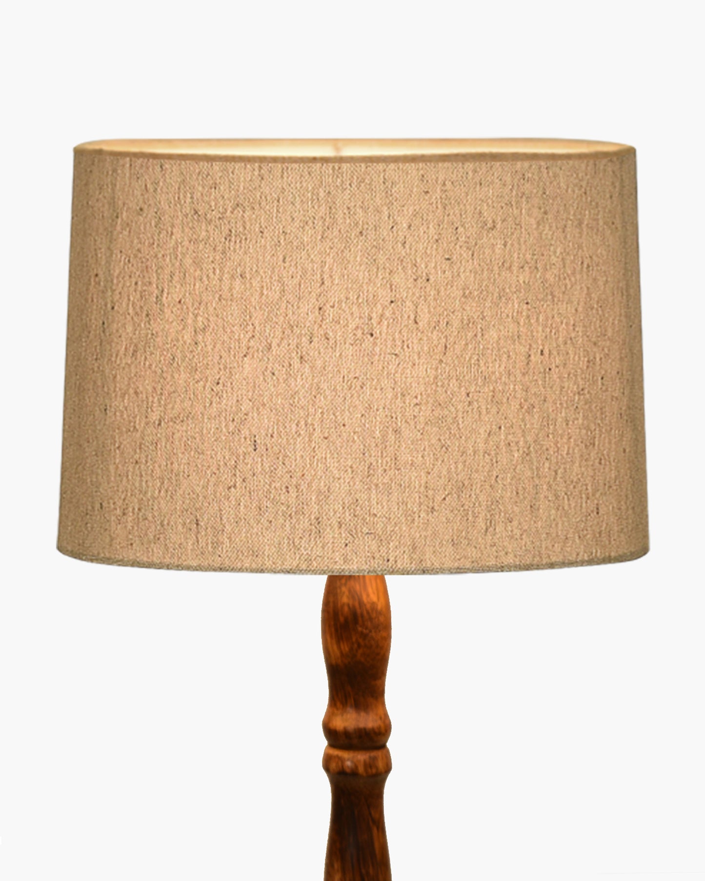 Homesake® Mid Century Solid Wood Antique Floor Lamp,Hand turned Floor Lamp Wood for Living Room,Stand Lamp with Fabric Lampshade for Bedroom, Study Room and Office