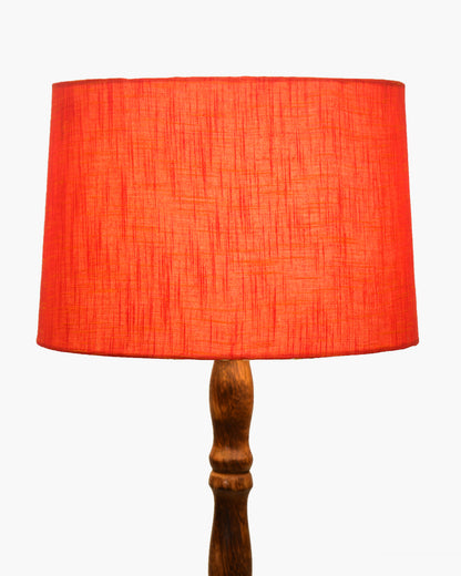 Homesake® Mid Century Solid Wood Antique Floor Lamp,Hand turned Floor Lamp Wood for Living Room,Stand Lamp with Fabric Lampshade for Bedroom, Study Room and Office