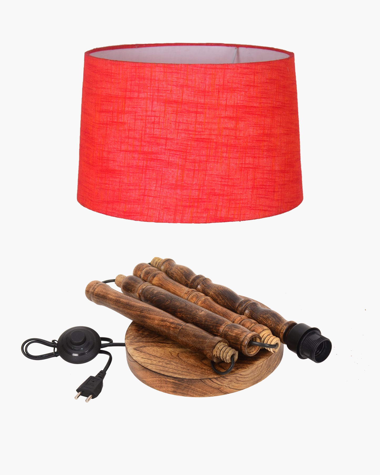 Homesake® Mid Century Solid Wood Antique Floor Lamp,Hand turned Floor Lamp Wood for Living Room,Stand Lamp with Fabric Lampshade for Bedroom, Study Room and Office