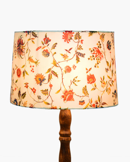 Homesake® Mid Century Solid Wood Antique Floor Lamp,Hand turned Floor Lamp Wood for Living Room,Stand Lamp with Fabric Lampshade for Bedroom, Study Room and Office