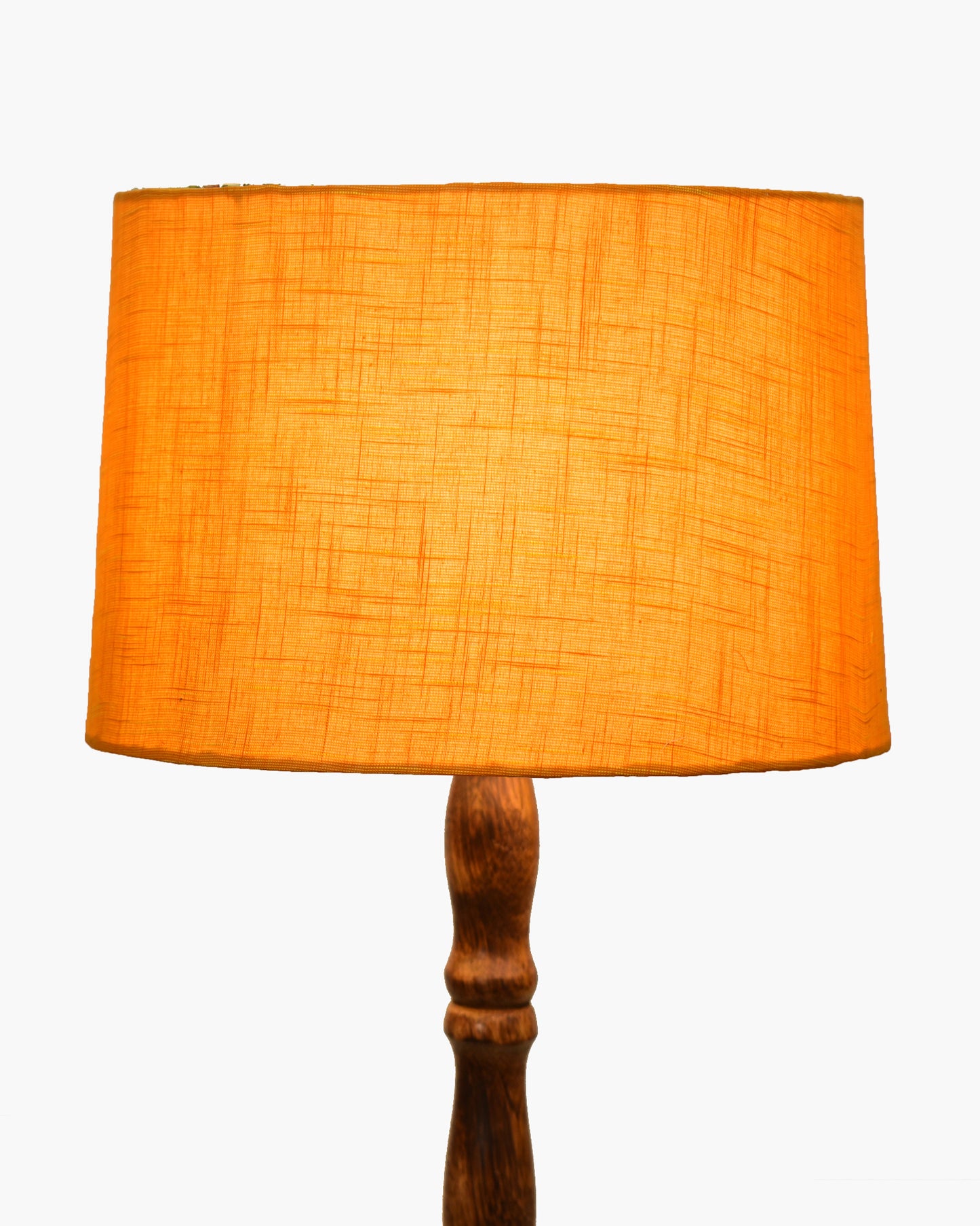 Homesake® Mid Century Solid Wood Antique Floor Lamp,Hand turned Floor Lamp Wood for Living Room,Stand Lamp with Fabric Lampshade for Bedroom, Study Room and Office