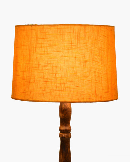 Homesake® Mid Century Solid Wood Antique Floor Lamp,Hand turned Floor Lamp Wood for Living Room,Stand Lamp with Fabric Lampshade for Bedroom, Study Room and Office