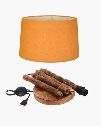 Homesake® Mid Century Solid Wood Antique Floor Lamp,Hand turned Floor Lamp Wood for Living Room,Stand Lamp with Fabric Lampshade for Bedroom, Study Room and Office