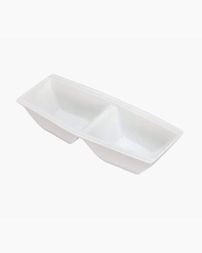 Homesake® White Porcelain Small Bowls, Square Bowls for Ice Cream Yogurt Dessert Fruits Snacks Bowl Set for Food Prep Rice Small Sid, (White)