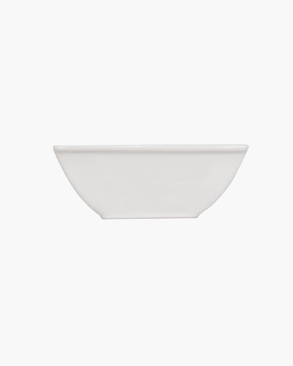 Homesake® White Porcelain Small Bowls, Square Bowls for Ice Cream Yogurt Dessert Fruits Snacks Bowl Set for Food Prep Rice Small Sid, (White)