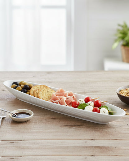 Homesake® Fine Porcelain Tray Delite Big Oval, Serving Platter for Serving Food, Serving Trays for Party, Sizzler, Sushi, Appetizer