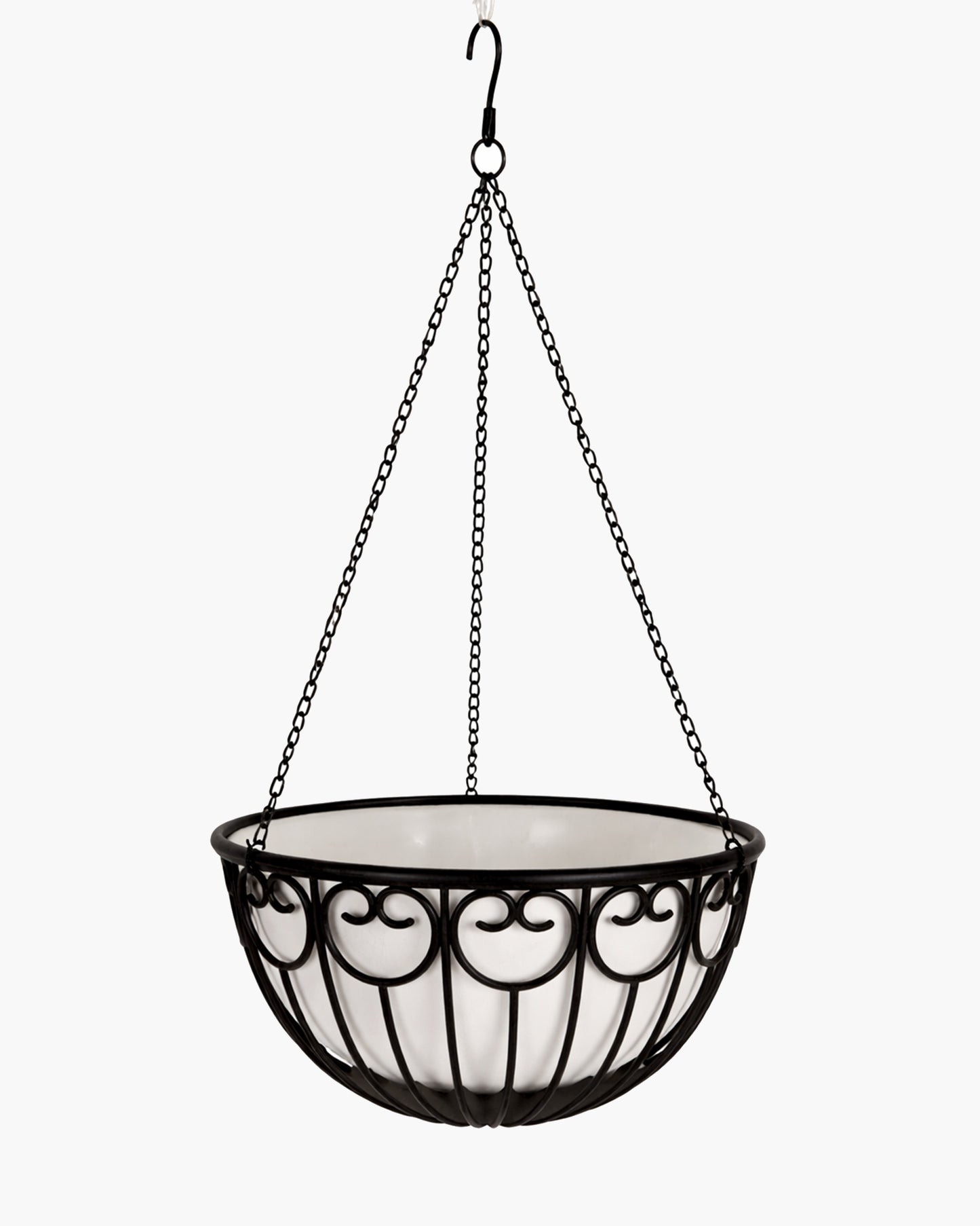 Homesake® French Float Hanging Planter with Inner Basket | Modern Plastic Hanging Pot for Indoor, Balcony & Outdoor Plants | Lightweight, Durable, Easy Drain Design