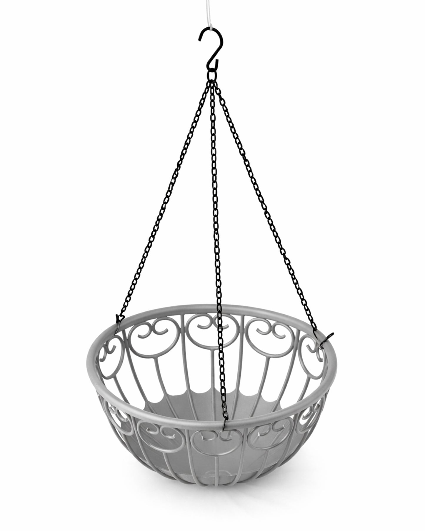 Homesake® French Float Hanging Planter with Inner Basket | Modern Plastic Hanging Pot for Indoor, Balcony & Outdoor Plants | Lightweight, Durable, Easy Drain Design