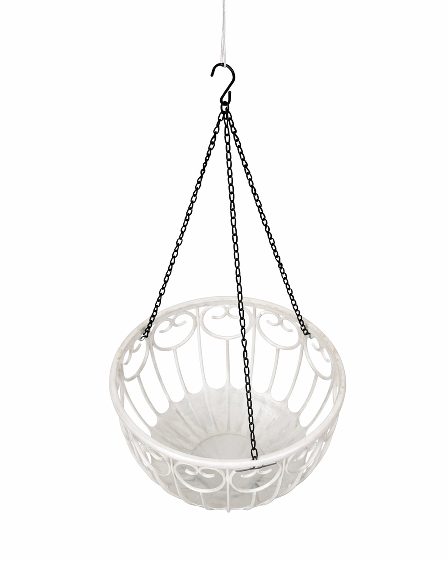 Homesake® French Float Hanging Planter with Inner Basket | Modern Plastic Hanging Pot for Indoor, Balcony & Outdoor Plants | Lightweight, Durable, Easy Drain Design