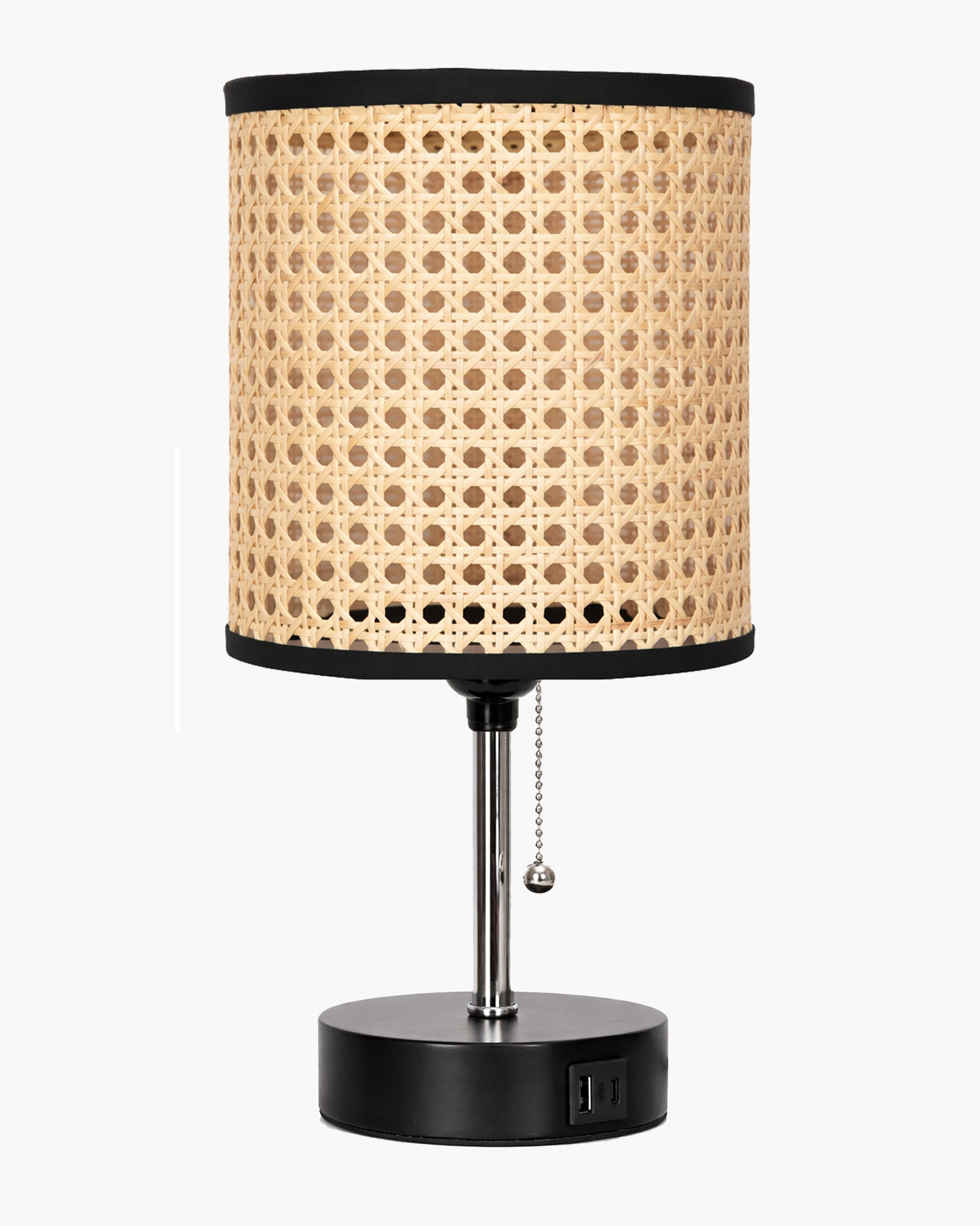 Homesake® Bedside Lamp for Bedroom Nightstand Table Light with USB A | C Charging Port, 3 Color Temperatures Pull Chain Light, Side Study Desk lamp, Reading lamp, Living Room Gift