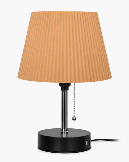 Homesake® Bedside Lamp for Bedroom Nightstand Table Light with USB A | C Charging Port, 3 Color Temperatures Pull Chain Light, Side Study Desk lamp, Reading lamp, Living Room Gift