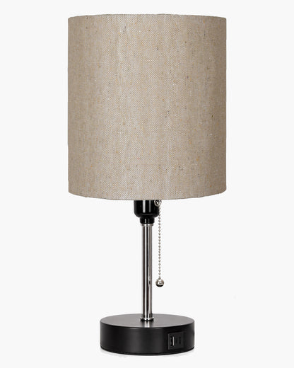 Homesake® Bedside Lamp for Bedroom Nightstand Table Light with USB A | C Charging Port, 3 Color Temperatures Pull Chain Light, Side Study Desk lamp, Reading lamp, Living Room Gift