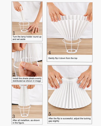 Homesake® Classic Twister Wooden Table Lamp with Shade | Handcrafted Bedside Lamp, E27 Holder| Bulb Included |Warm Light Night Lamp, Bedroom, Living Room, Study & Home Décor