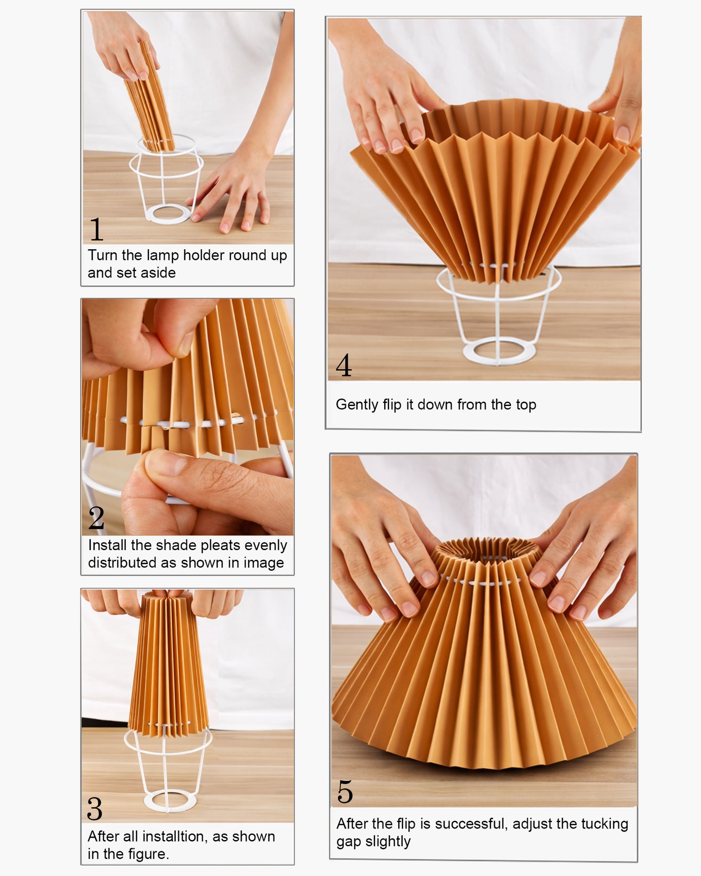 Homesake® Handcrafted Wooden Table Lamp with Fabric Shade for Bedroom, Elegant Scandinavian Style Bedside & Living room lamp, Study, Hotel & Reading lamp