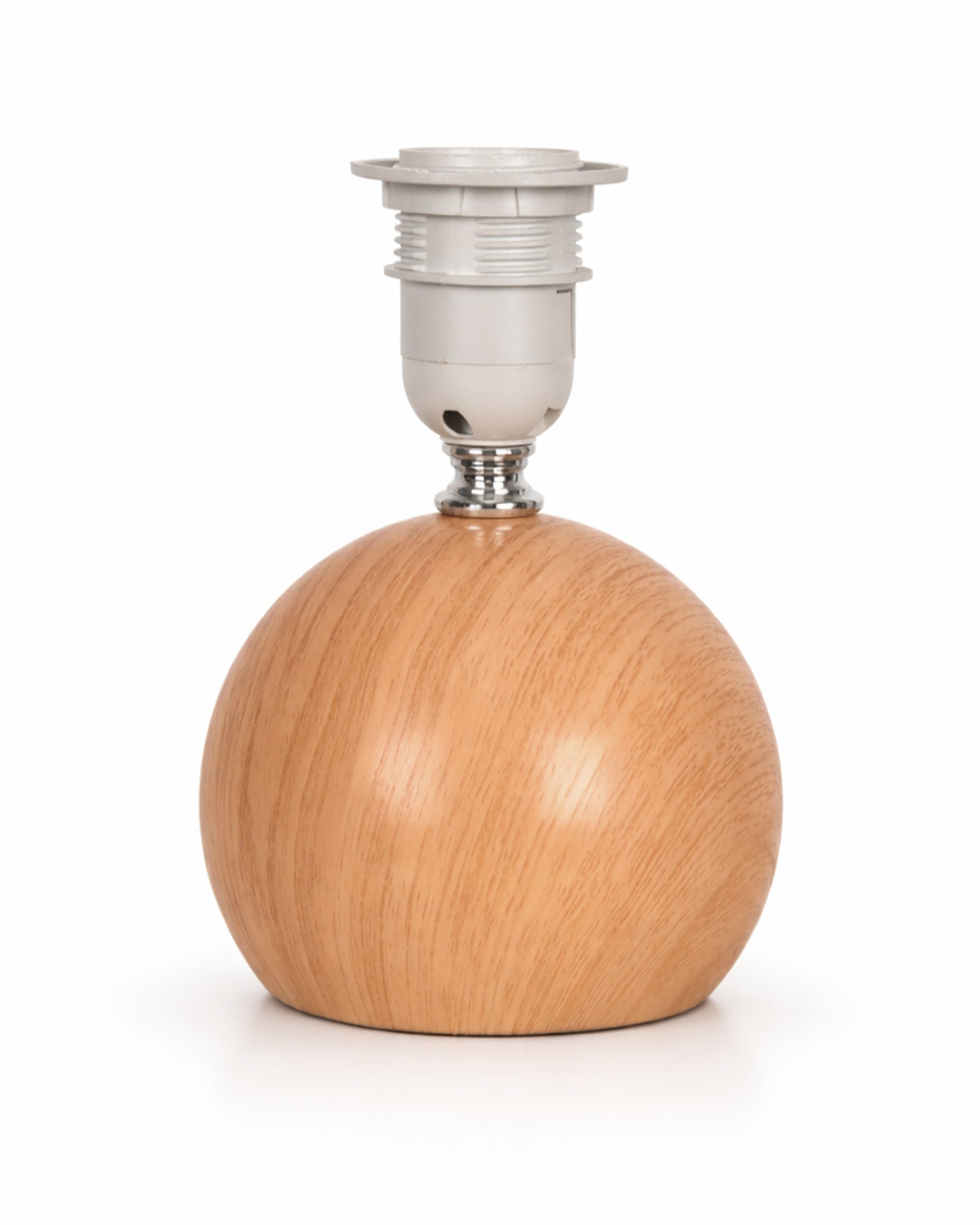 Homesake® Wood Grain Pattern Small Table Lamp, Desk Light, Bedroom Lamps for Nightstand, Scalloped Lamp Shade, Lamps for Small Spaces for Bedroom, Living Room, Round