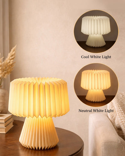 Homesake® Modern Origami LED Table Lamp | Foldable Bedside Night Lamp with Warm White Light | Minimalist Japanese Desk Lamp for Bedroom, Living Room, Office & Home Décor