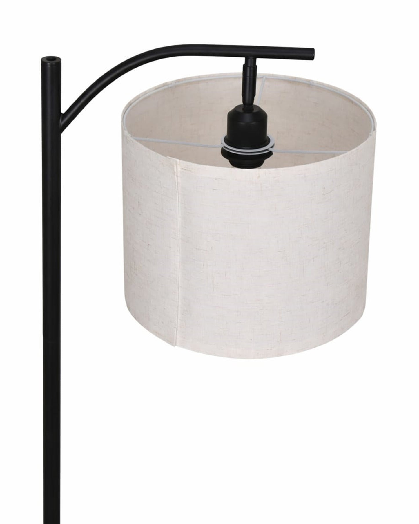 Modern Floor Lamp with Wooden Shelves & Charging Station | Bedside Lamp with USB Port, Power Outlet & Fabric Shade | Space-Saving Side Table Lamp for Living Room & Bedroom | Walnut Finish, Warm Ambient Lighting