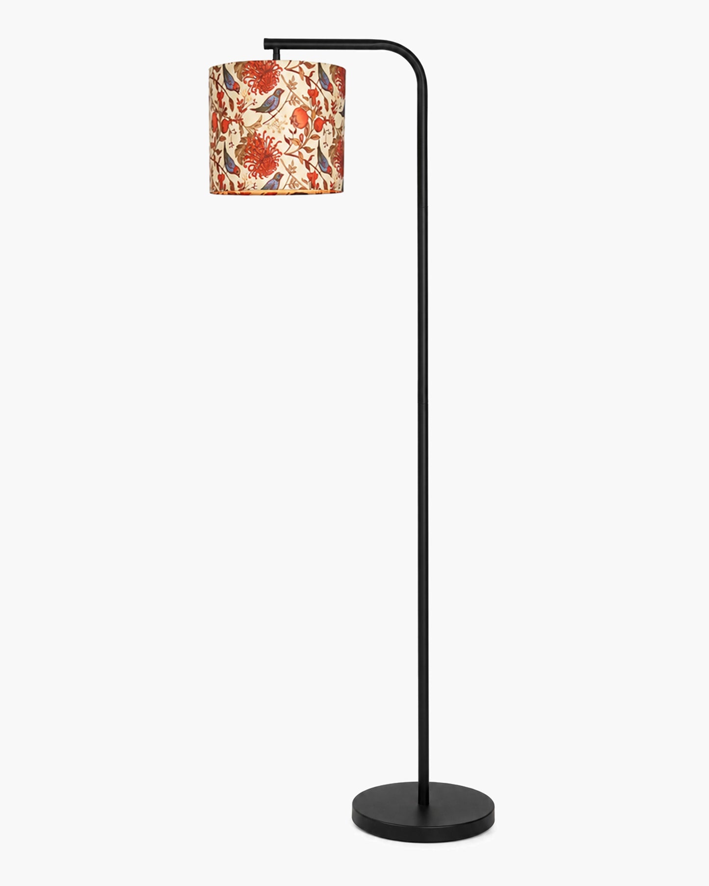 Homesake® Axis Floor Lamp for Living Room, Modern Standing Floor Lamp with Linen Fabric Shade & Black Metal Frame, Tall Reading Lamp for Bedroom, Corner, Office, Study Room & Home Decor
