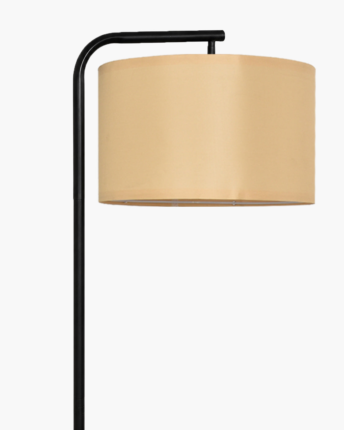Homesake® Axis Floor Lamp for Living Room, Modern Standing Floor Lamp with Linen Fabric Shade & Black Metal Frame, Tall Reading Lamp for Bedroom, Corner, Office, Study Room & Home Decor