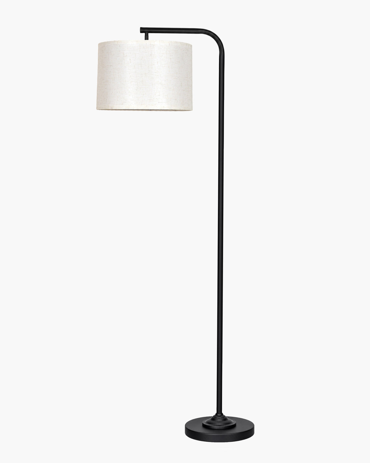 Homesake® Axis Floor Lamp for Living Room, Modern Standing Floor Lamp with Linen Fabric Shade & Black Metal Frame, Tall Reading Lamp for Bedroom, Corner, Office, Study Room & Home Decor