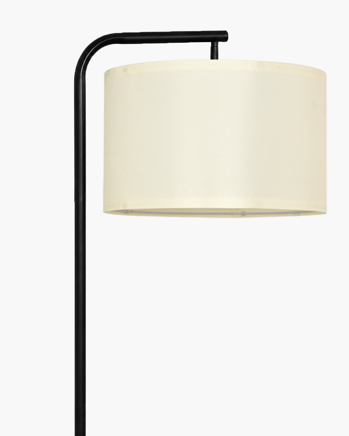 Homesake® Axis Floor Lamp for Living Room, Modern Standing Floor Lamp with Linen Fabric Shade & Black Metal Frame, Tall Reading Lamp for Bedroom, Corner, Office, Study Room & Home Decor