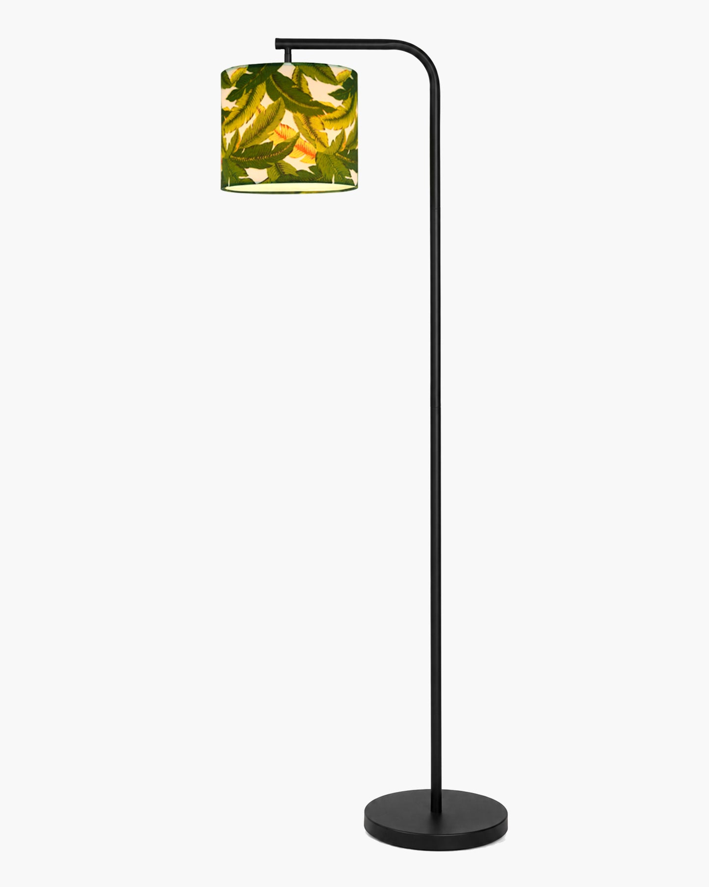 Homesake® Axis Floor Lamp for Living Room, Modern Standing Floor Lamp with Linen Fabric Shade & Black Metal Frame, Tall Reading Lamp for Bedroom, Corner, Office, Study Room & Home Decor