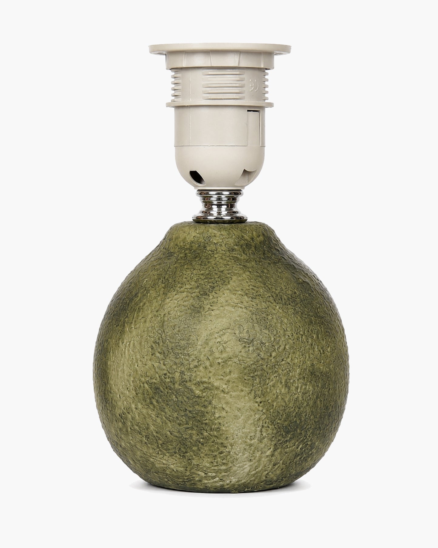 Homesake® Artisan Distressed Green Ceramic Table Lamp with Pleated Khadi Fabric Shade | Decorative Bedside Lamp for Bedroom, Living Room, Study | E27 Home Décor Light