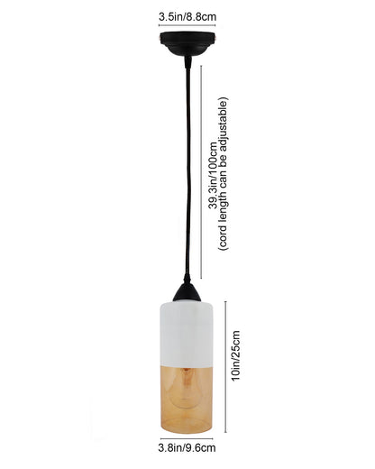 Glass Tube Pendant Light Loft Bar Counter Dining Room Ceiling Hanging Lamp, E27