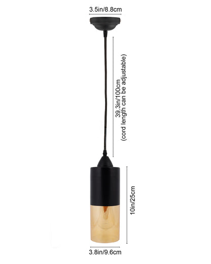Glass Tube Pendant Light Loft Bar Counter Dining Room Ceiling Hanging Lamp, E27