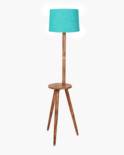 Table,Tripod Wooden Floor Lamp, Mid Century Standing Lamp, E27 Lamp Base, With Shade Modern Design Floor Reading Lamp for Living Room Bedroom, Study Room and Office